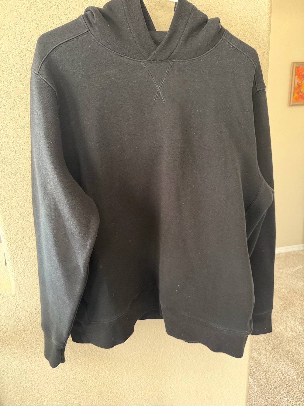 Banana Republic Men's Black Crewneck Hoodie